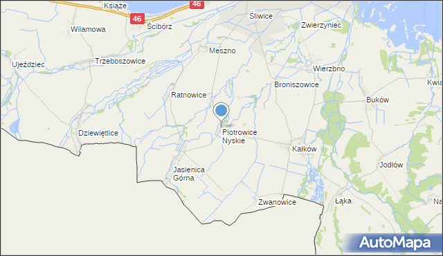 mapa Piotrowice Nyskie, Piotrowice Nyskie na mapie Targeo